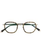 Matsuda Round Frame Glasses, Black, Acetate/metal