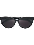 Saint Laurent Eyewear Oversized Frame Sunglasses - Black