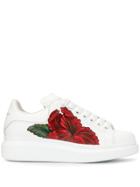Alexander Mcqueen Floral Oversized Sneakers - White