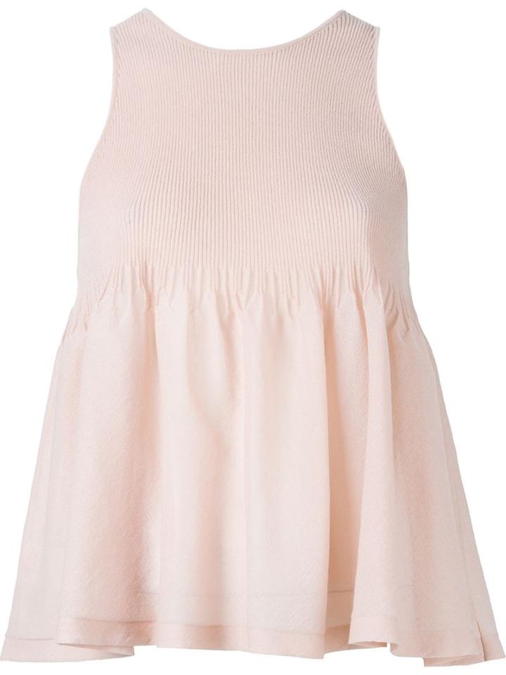 Giamba A-line Sleeveless Top, Women's, Size: 42, Pink/purple, Cotton/polyamide