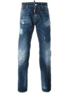 Dsquared2 'dean' Jeans, Men's, Size: 46, Blue, Cotton/polyester/calf Leather