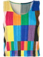 Issey Miyake Vintage Pleated Tank Top - Multicolour
