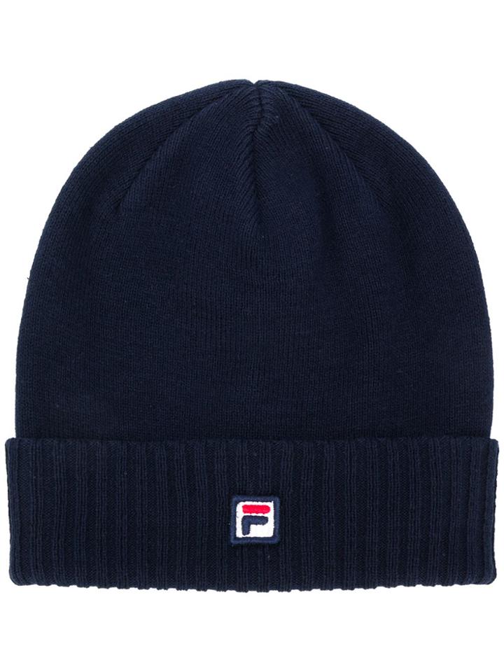 Fila Logo Patch Beanie - Blue