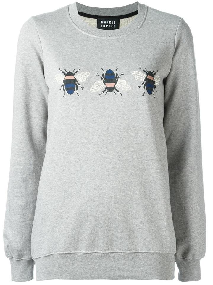 Markus Lupfer Bumble Bee Sweatshirt, Women's, Size: Medium, Grey, Cotton