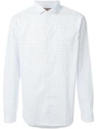 Michael Kors Micro Print Shirt, Men's, Size: Xl, White, Cotton