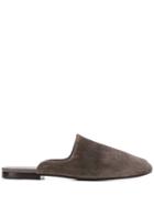 The Row Round Toe Mules - Grey