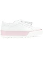 Hogan Colour-block Tassel Sneakers - White