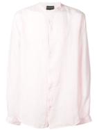 Emporio Armani Mandarin Collar Shirt - Pink