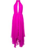 Fleur Du Mal Keyhole Gathered Dress With High Waist Bottom - Pink &