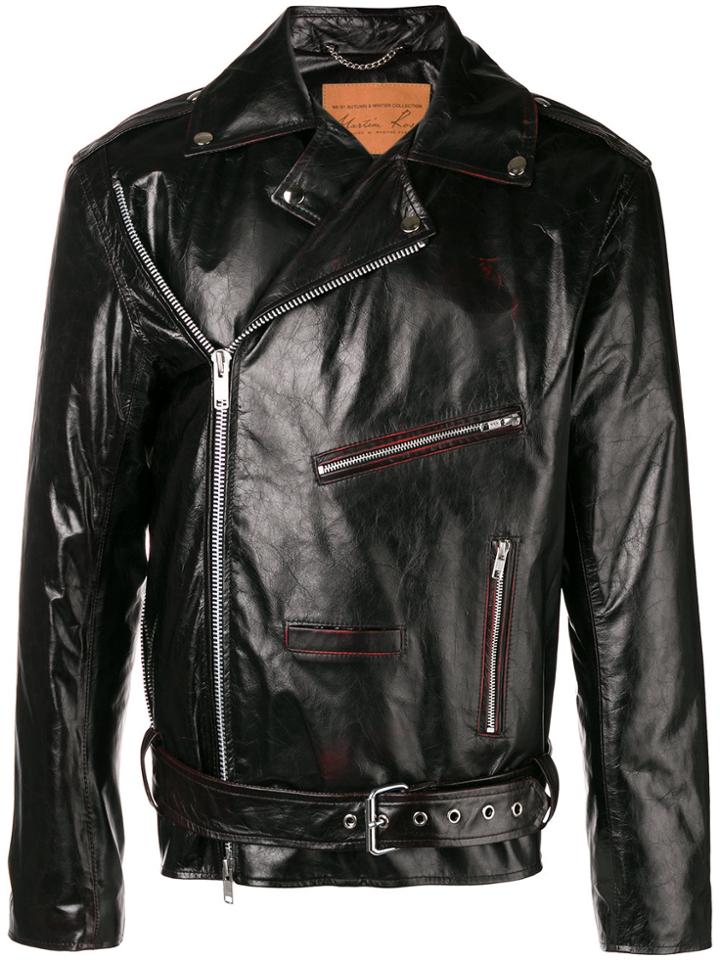 Martine Rose Multiple Zips Biker Jacket - Black
