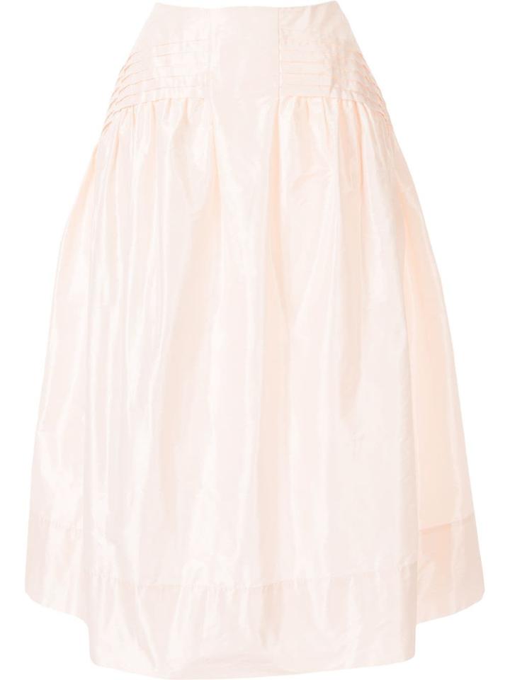 Simone Rocha Pin Tuck Full Skirt - Pink
