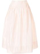 Simone Rocha Pin Tuck Full Skirt - Pink