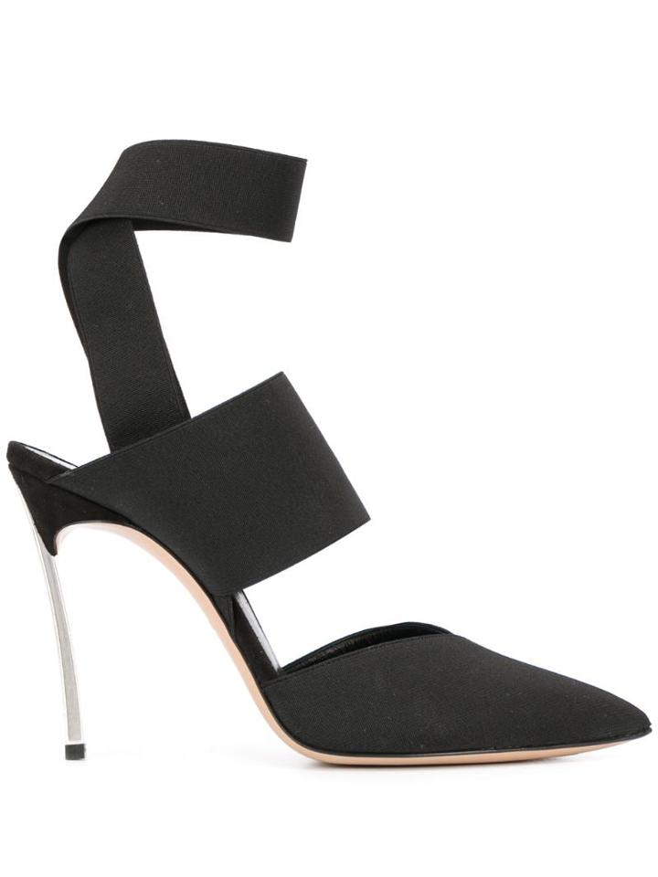 Casadei Blade Runway Sandals - Black