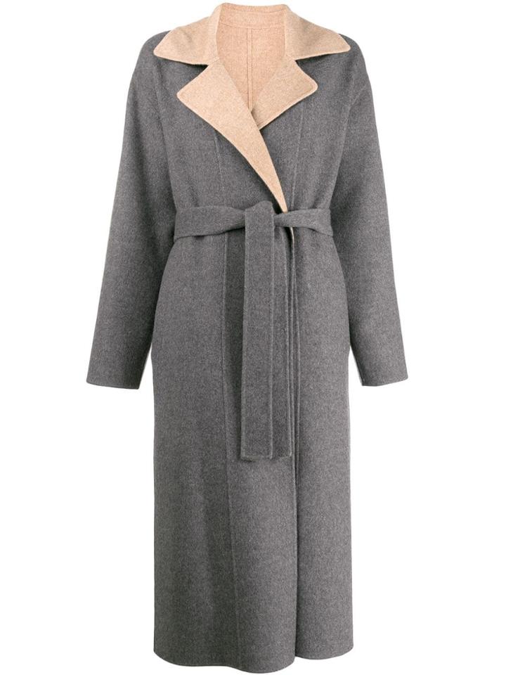 Givenchy Reversible Belted Coat - Grey