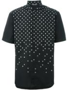 Neil Barrett Star Print Shirt, Men's, Size: 39, Black, Cotton