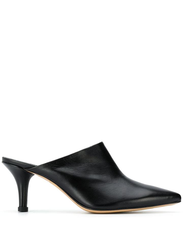 Agl Pointed Toe Mules - Black