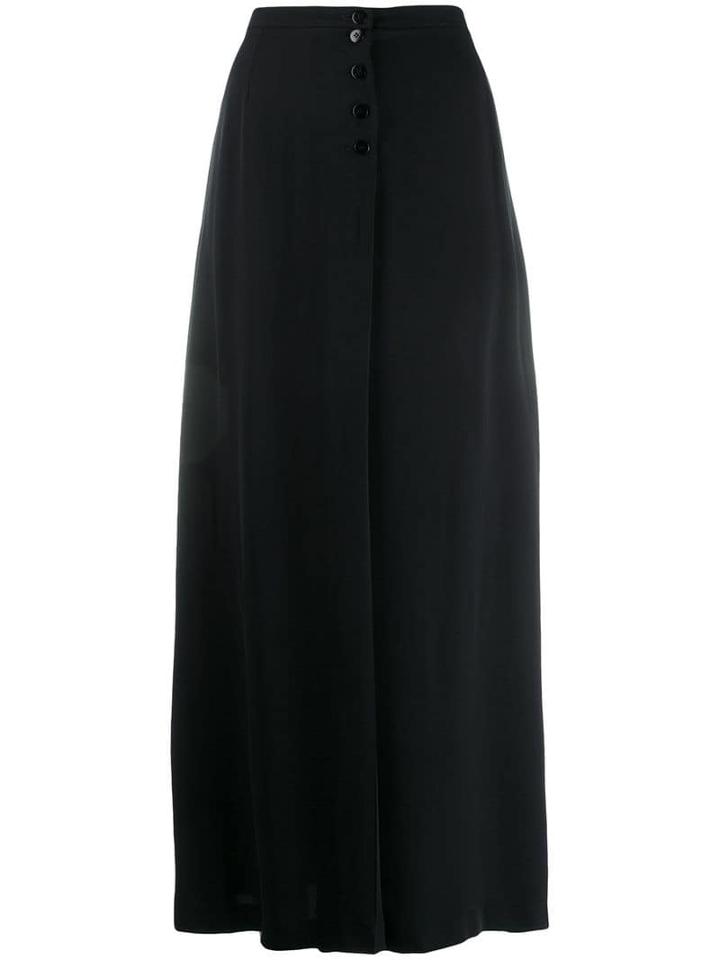 Giorgio Armani Pre-owned 1990's A-line Maxi Skirt - Black