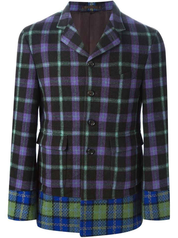 Comme Des Garcons Vintage Multi Tartan Blazer