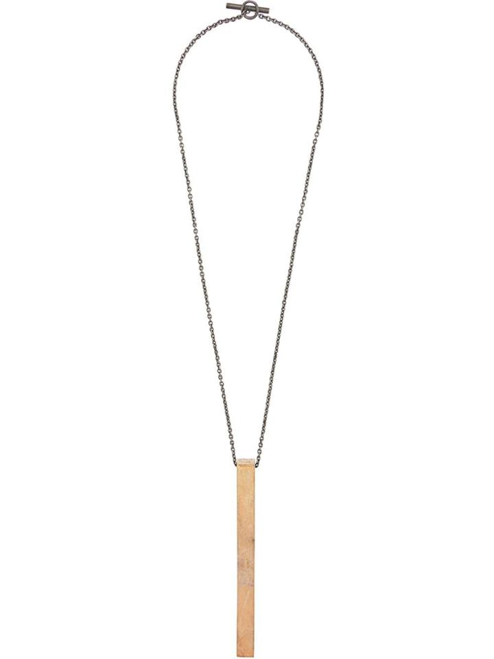Parts Of Four Plaque Pendant Necklace - Gold