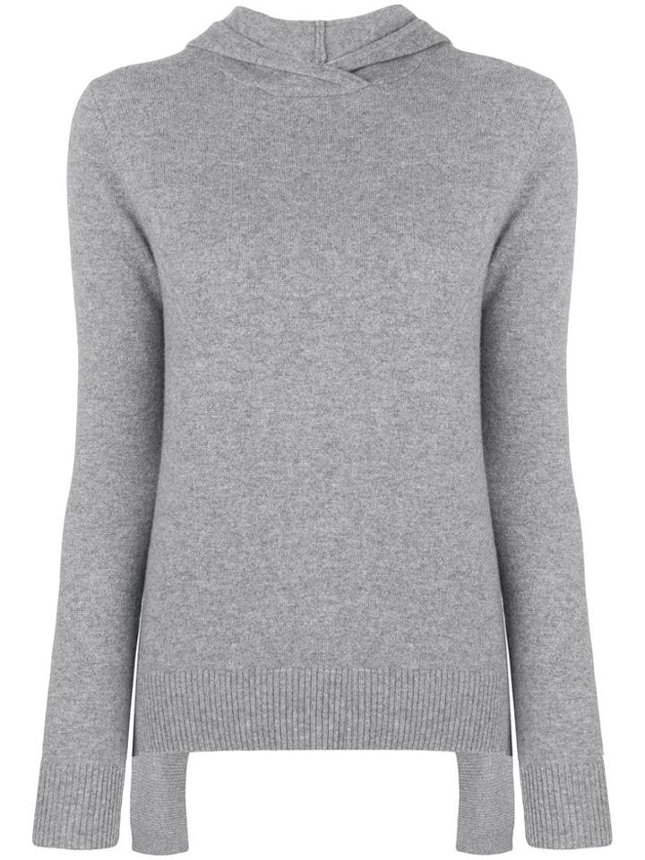 Cashmere In Love Mabel Hooded Jumper - Grey