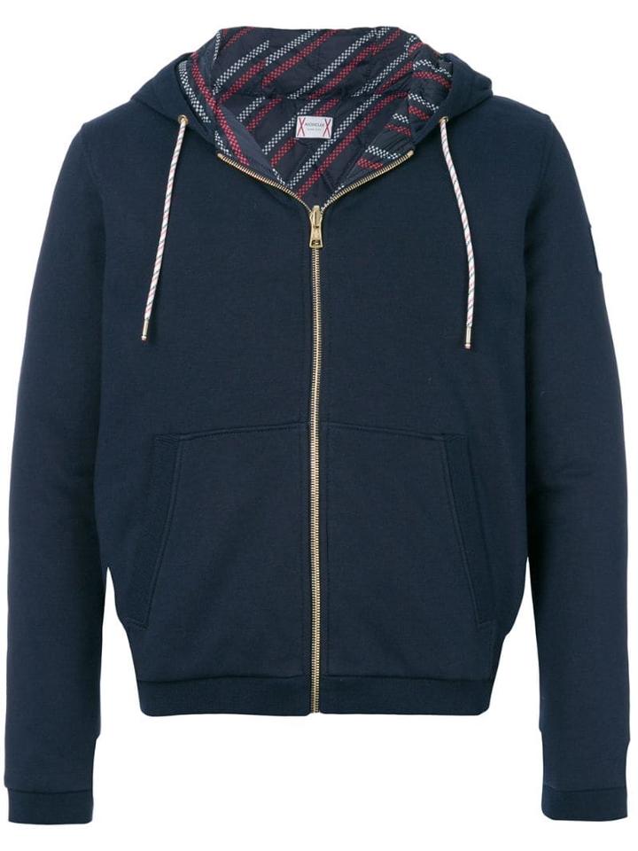 Moncler Maglia Zipped Hoodie - Blue