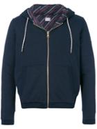 Moncler Maglia Zipped Hoodie - Blue