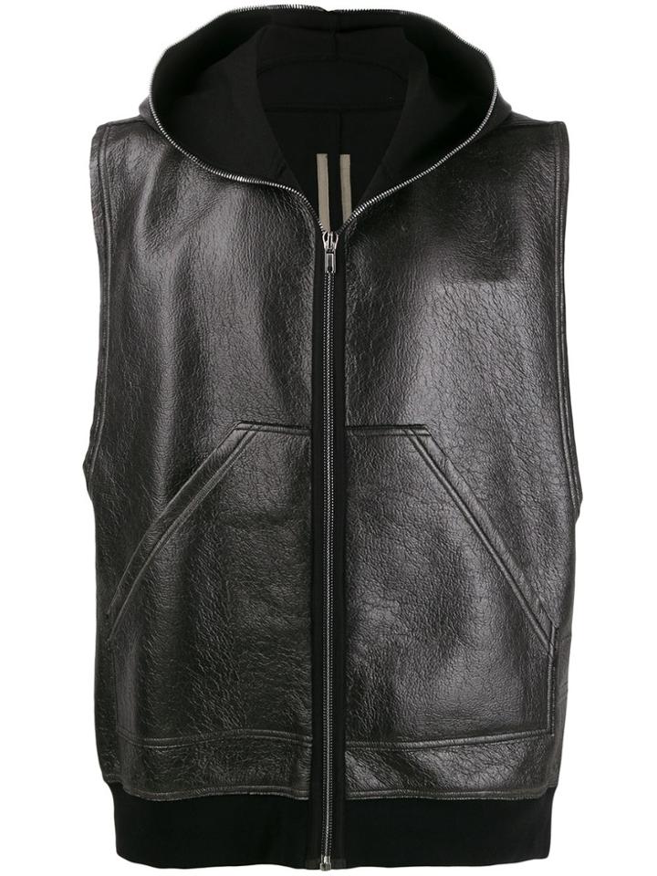 Rick Owens Drkshdw Distressed Gilet - Black