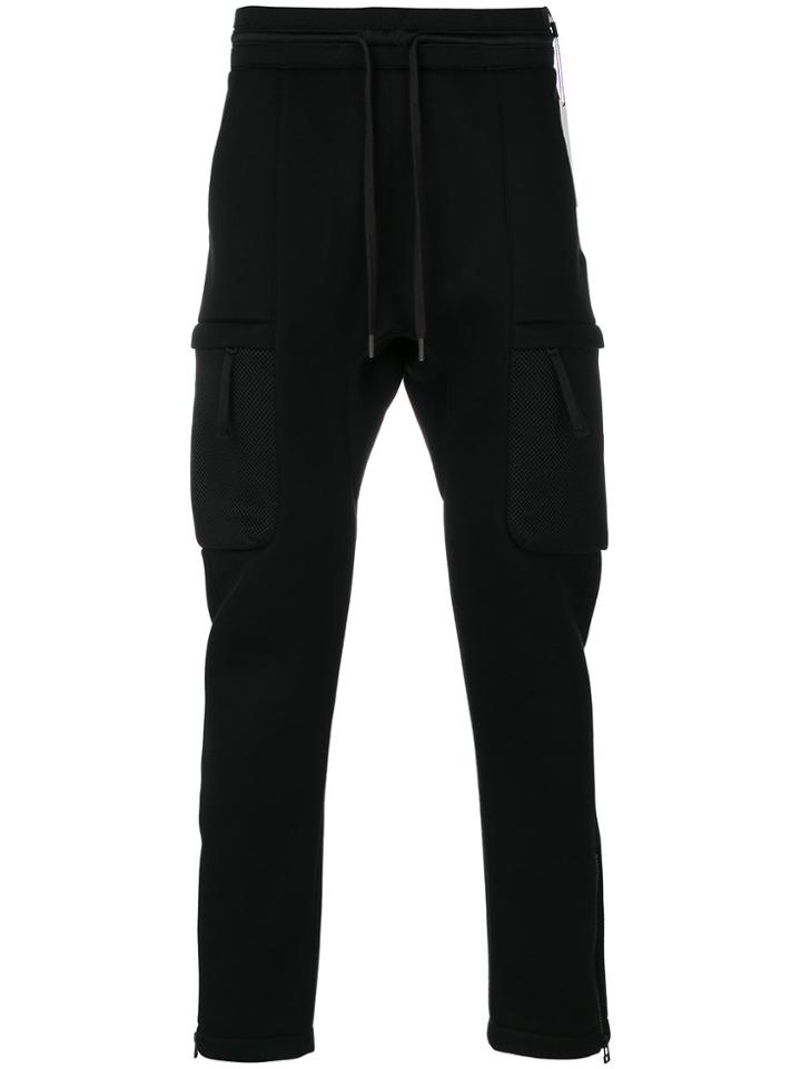 Helmut Lang Track Pants With Mesh Pockets - Black