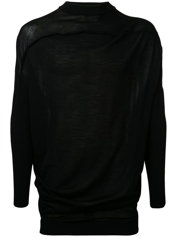 J.w.anderson Oversize Turtleneck Jumper, Men's, Size: Small, Black, Merino