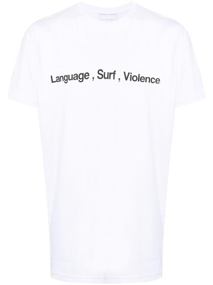 The Silted Company Language, Surf, Violence T-shirt - White