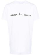 The Silted Company Language, Surf, Violence T-shirt - White