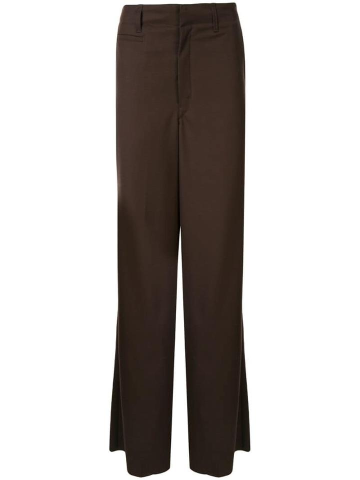 Lemaire Wide Leg Trousers - Brown