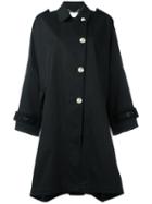 Kenzo Oversized Trench Coat, Women's, Black, Cotton/polyurethane/acetate