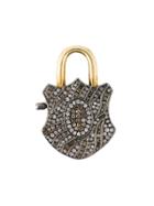 Gemco Diamond Padlock Pendant - Metallic