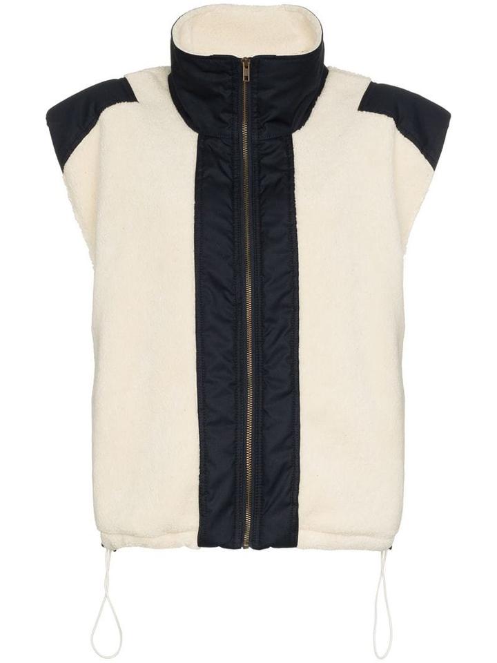 Gmbh X Browns Mathis Cotton Blend Sleeveless Vest - White