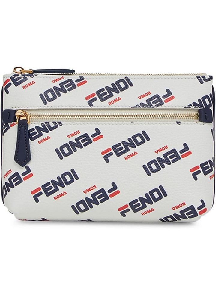 Fendi Fendi Mania Medium Pyramid Beauty Case - White
