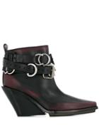 Ann Demeulemeester Buckle-detail Ankle Boots - Black