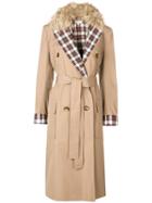 Isa Arfen Fitted Trench Coat - Nude & Neutrals