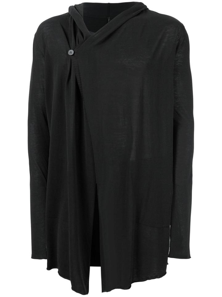 Masnada Hooded Knit Cardigan - Black