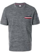 Moncler Gamme Bleu Striped Pocket T-shirt - Grey
