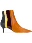 Delpozo Socrate Ankle Boots - Yellow & Orange
