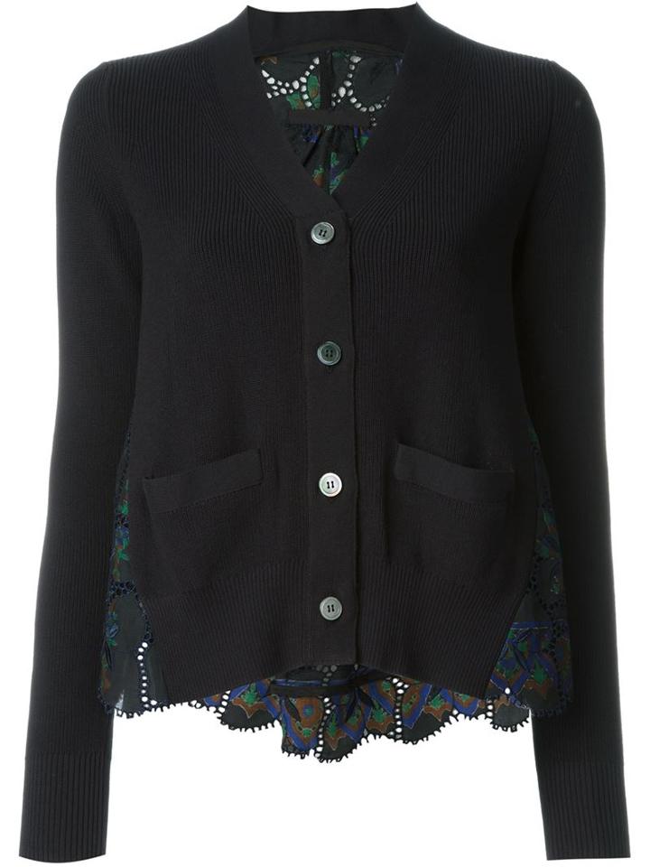 Sacai Crochet Back Cardigan