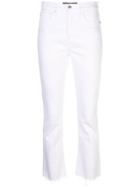 Veronica Beard Cropped Flare Jeans - White