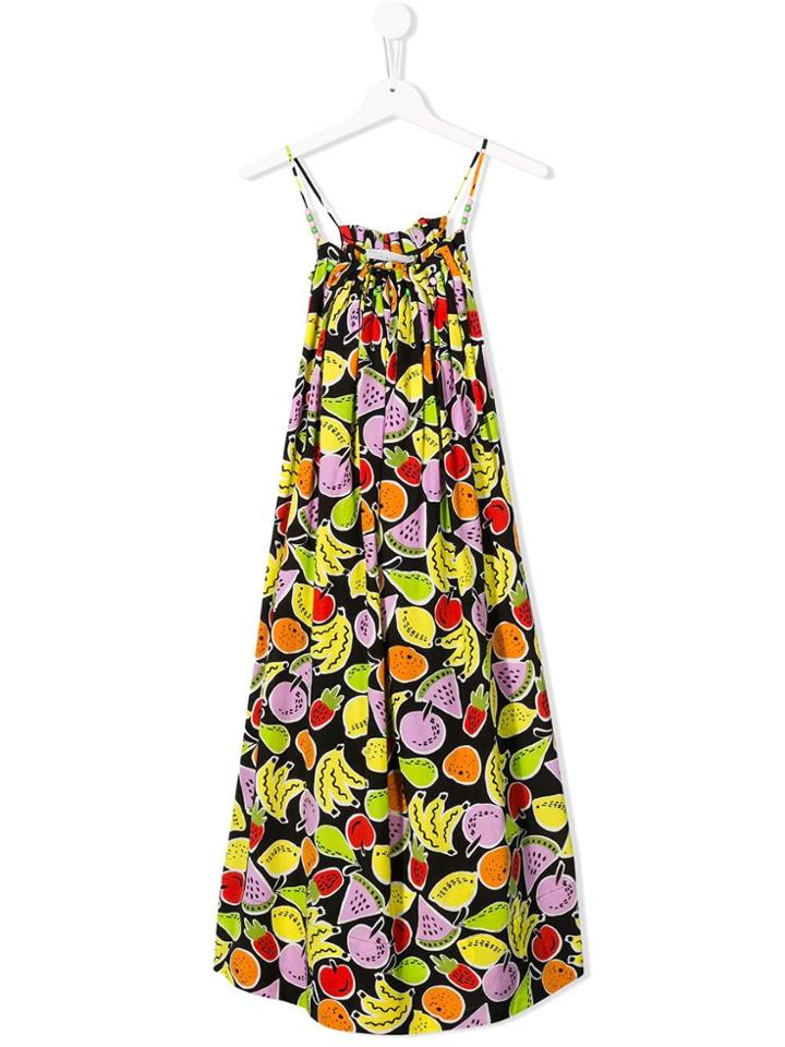 Stella Mccartney Kids Teen Fruit Print Dress - Black