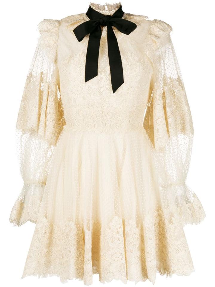 Zimmermann Espionage Mini Dress - Neutrals