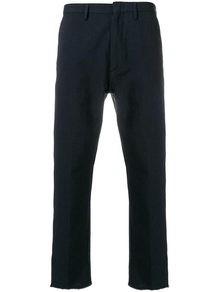 Pence Contrast Stripe Trousers - Blue