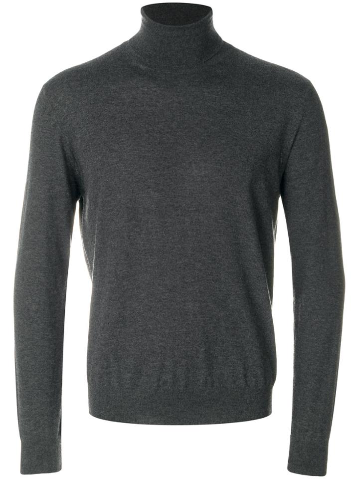 Canali Roll Neck Sweatshirt - Grey