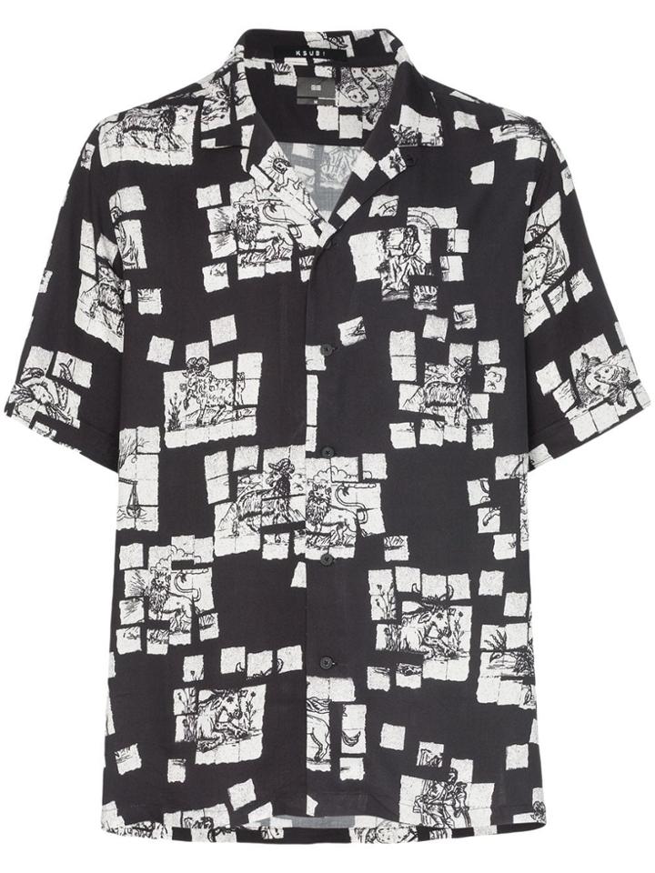 Ksubi Zodiac Acid Vacation Shirt - Black