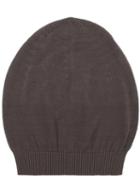 Rick Owens - Ribbed Beanie - Men - Cotton - One Size, Grey, Cotton
