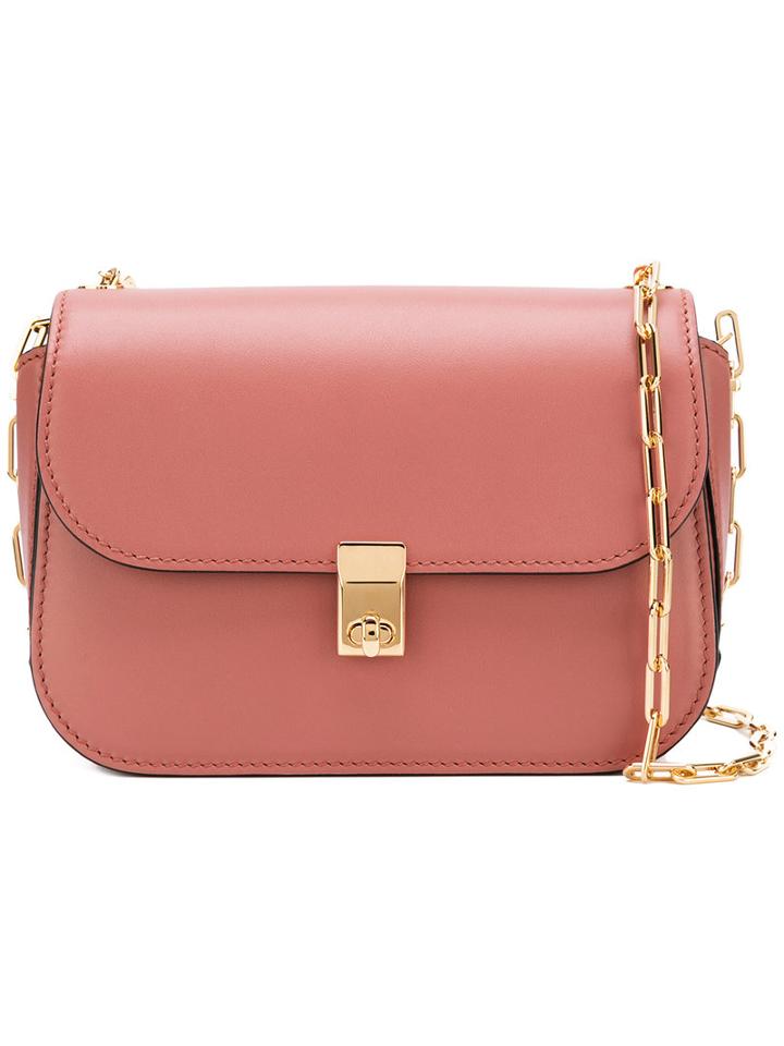 Garavani All Over Chain Shoulder Bag - Women - Leather - One Size, Pink/purple, Leather, Valentino